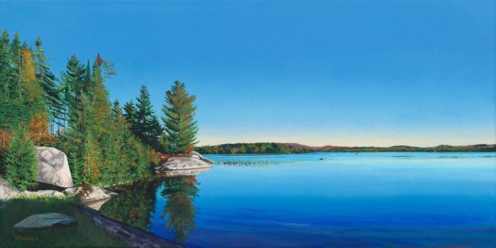 Caspian Lake From Huckleberry Rocks, 18x36