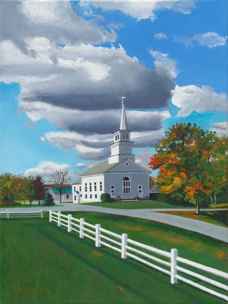 Church On The Common, 16″ X 12″