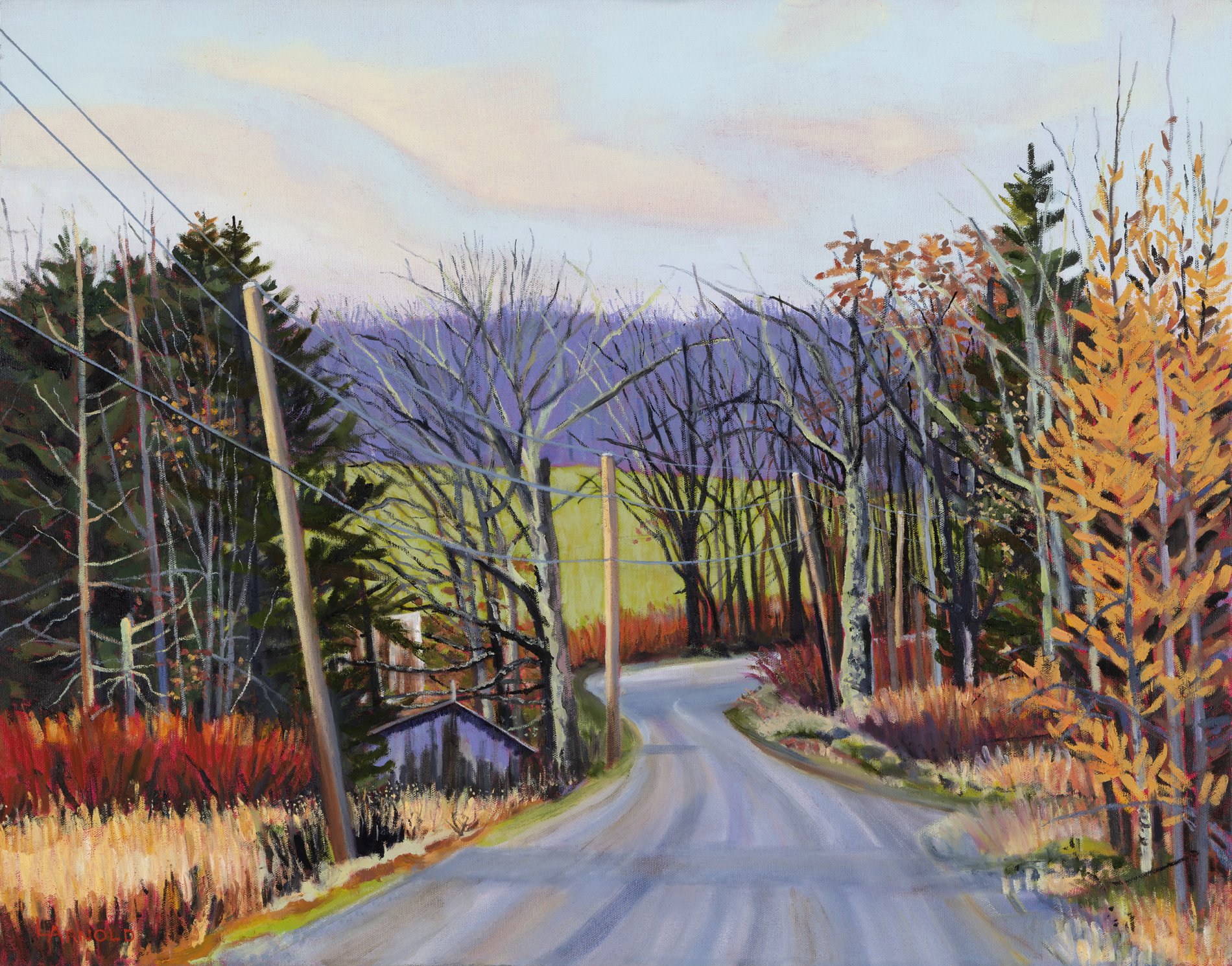 Country Road, Fall, 22 x 28