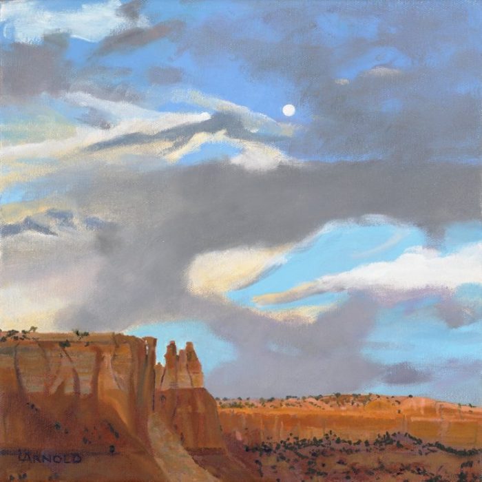 Full Moon At Ghost Ranch, 12x12