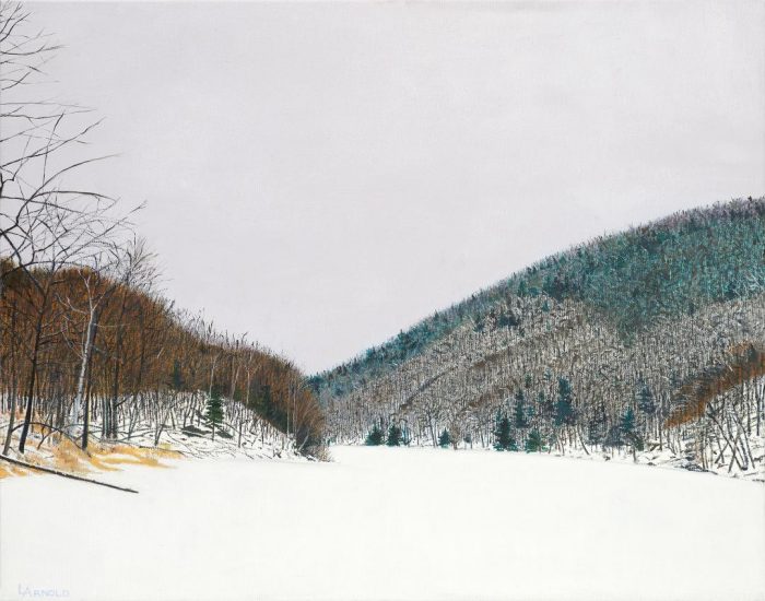 Gillette Pond In Winter, 22x28