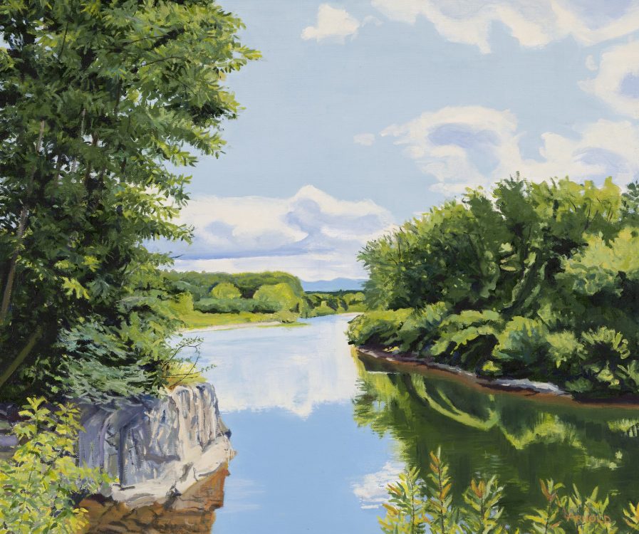 Lamoille River at Hyde Park, VT, 20" x 24"