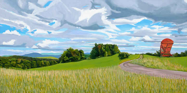 Landscape With Hopper, 24″ X 48″