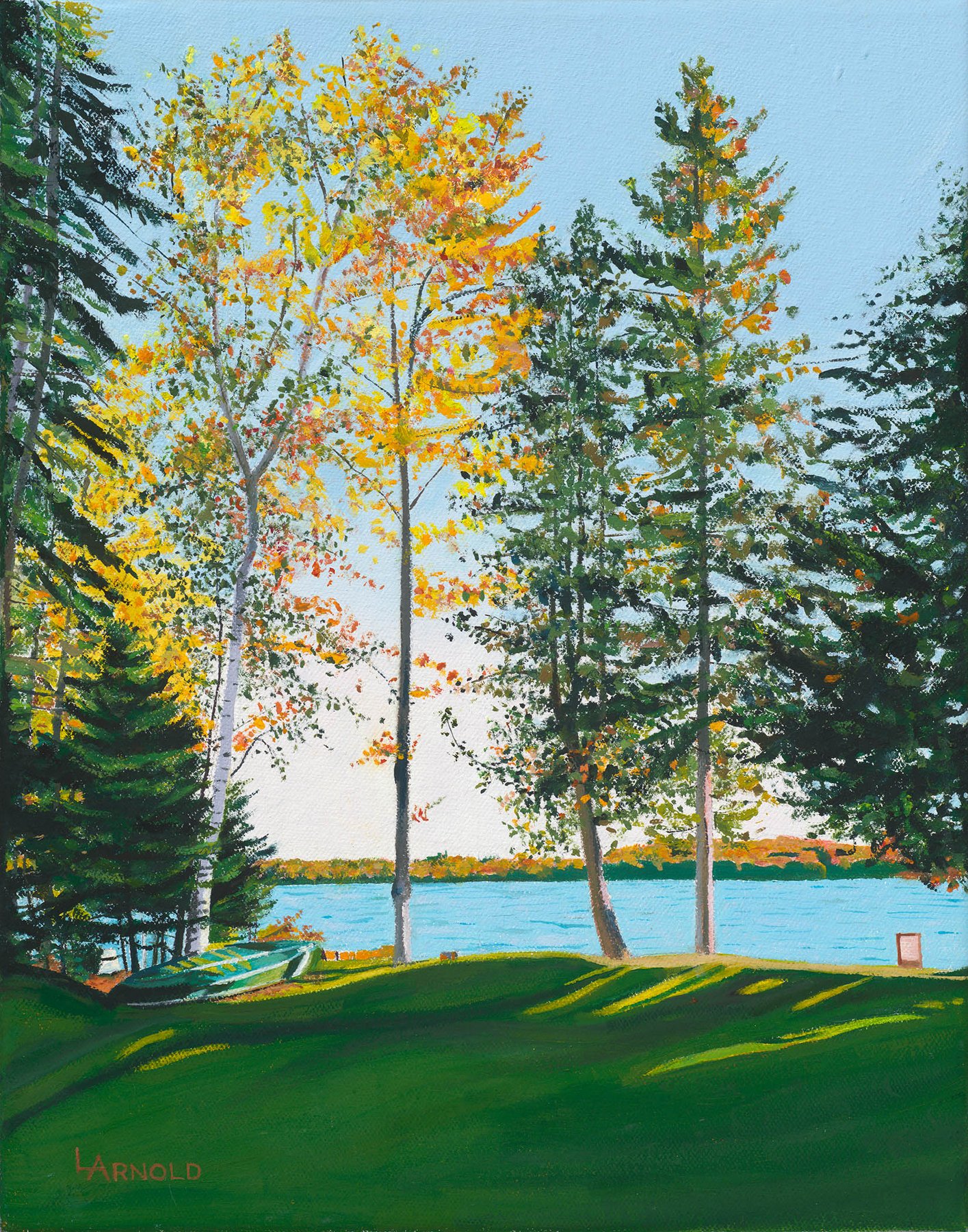 Late Afternoon Lakeside, 14x11