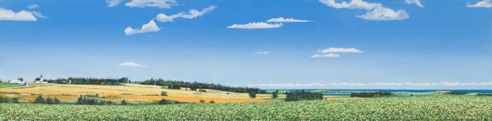 Potato Fields By The Ocean, 12x24