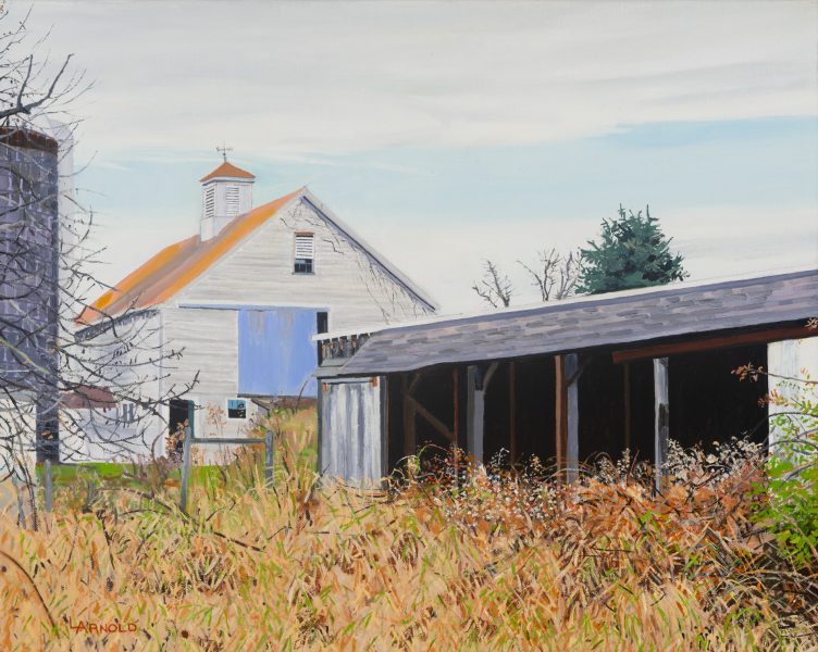 View To Carty Barn, Concord MA, 16″ X 20″