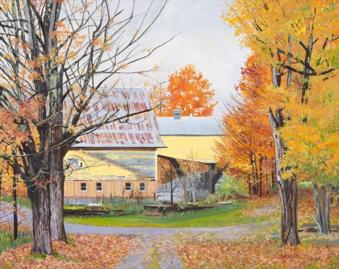 Yellow Barn, 22x28
